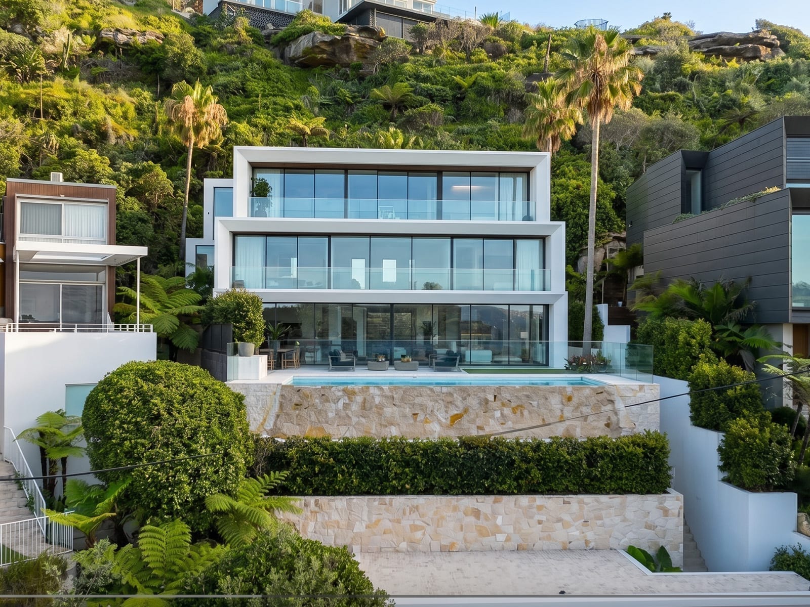 Sydney facade after acrylic render